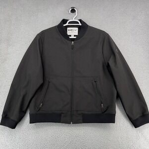 William Rast Bomber Jacket Men XXL Black Full Zip Justin Timberlake